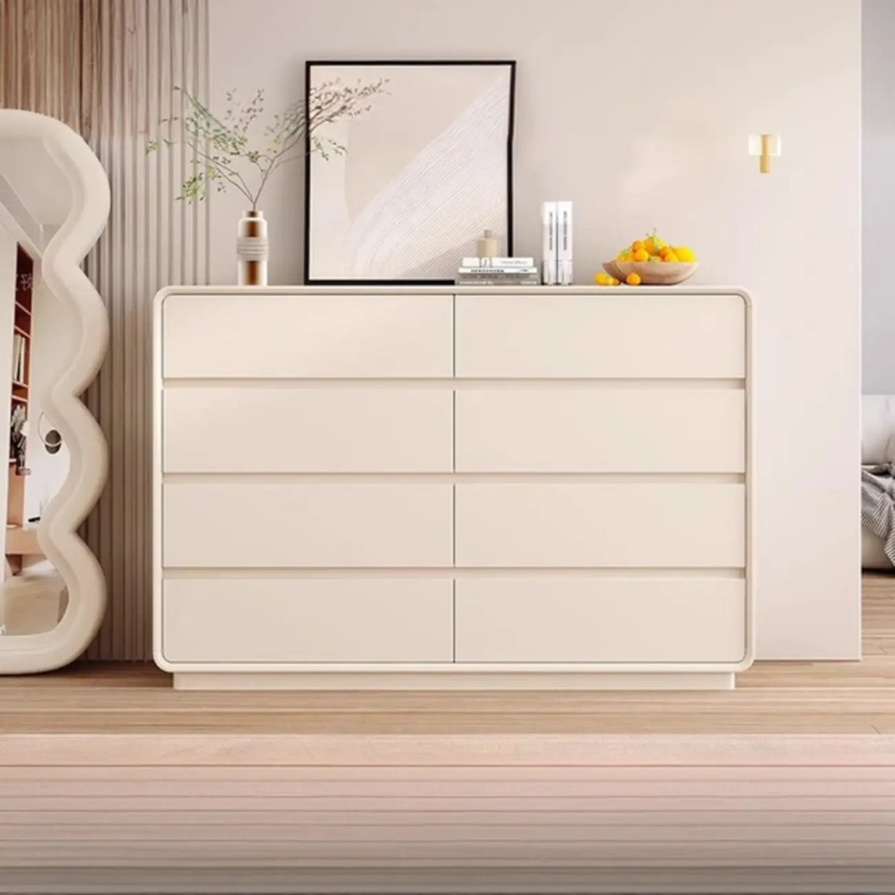 Minimalist Accent Chest for Indoor Use with Multi Drawers