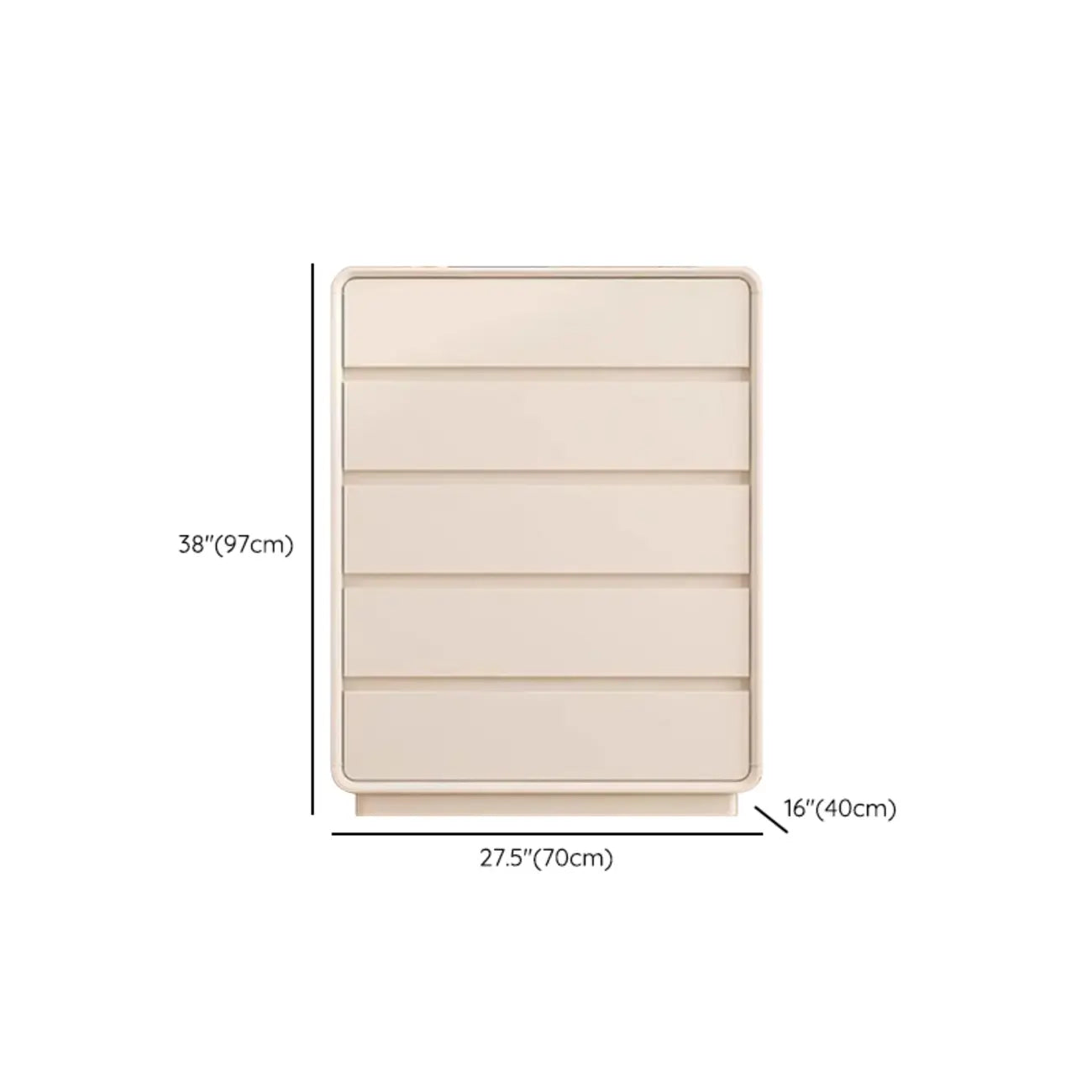 Minimalist Accent Chest for Indoor Use with Multi Drawers
