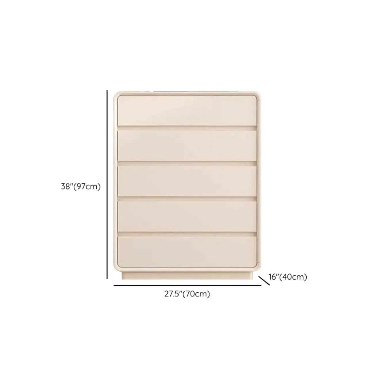 Minimalist Accent Chest for Indoor Use with Multi Drawers