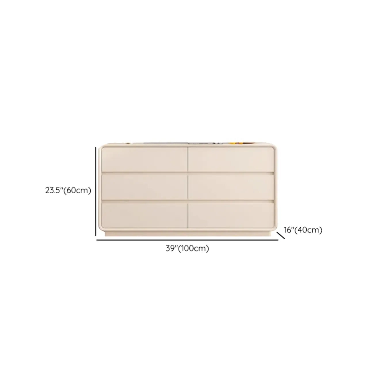 Minimalist Accent Chest for Indoor Use with Multi Drawers