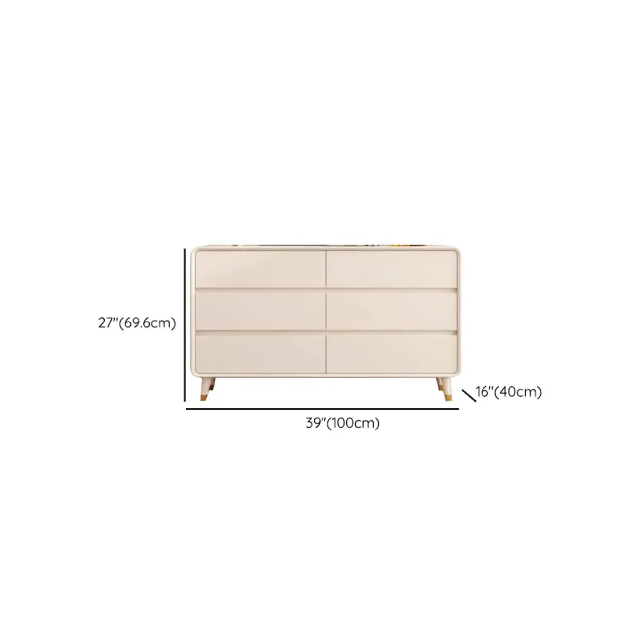 Minimalist Accent Chest for Indoor Use with Multi Drawers