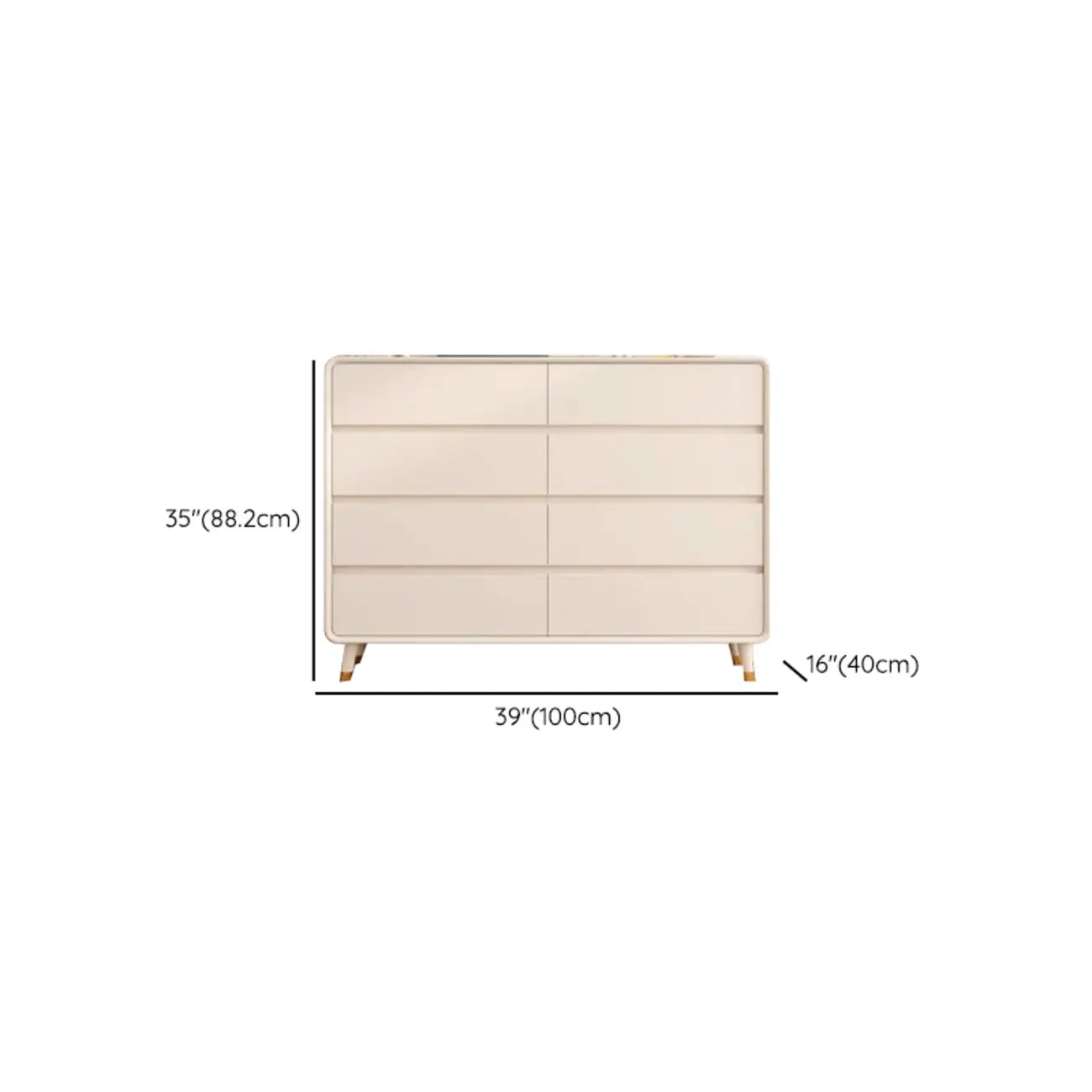 Minimalist Accent Chest for Indoor Use with Multi Drawers