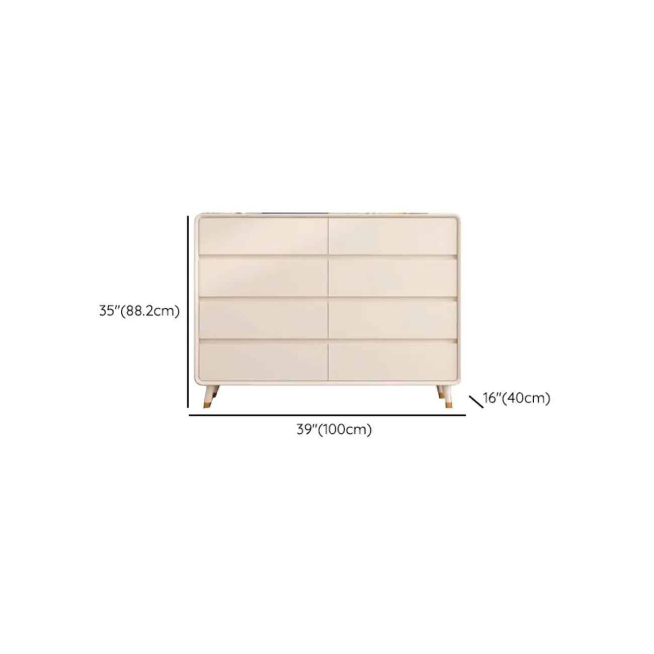Minimalist Accent Chest for Indoor Use with Multi Drawers