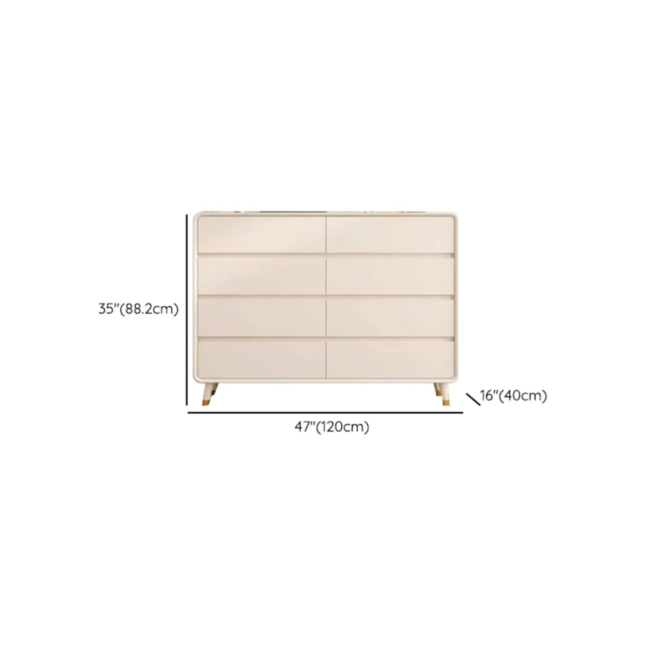 Minimalist Accent Chest for Indoor Use with Multi Drawers