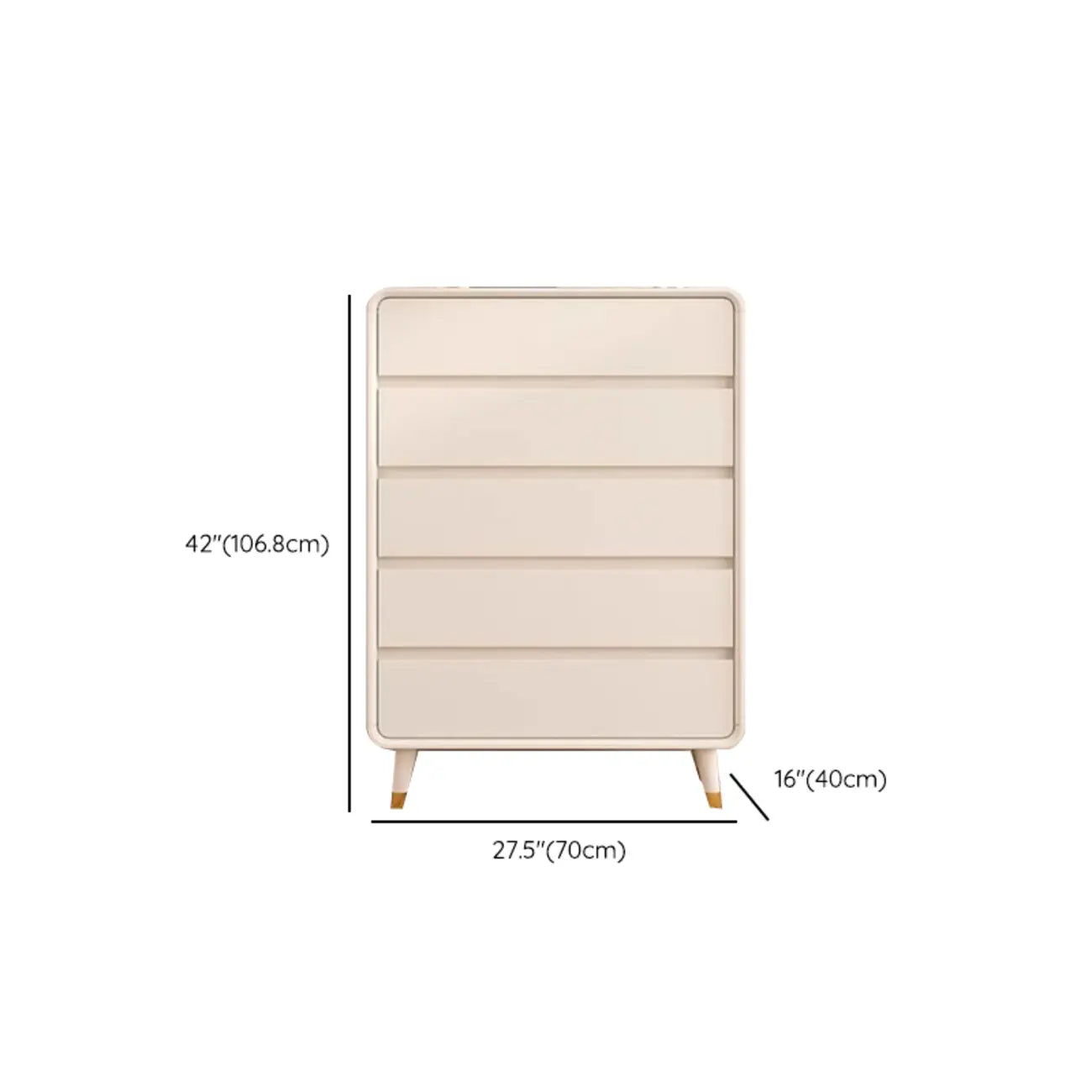 Minimalist Accent Chest for Indoor Use with Multi Drawers