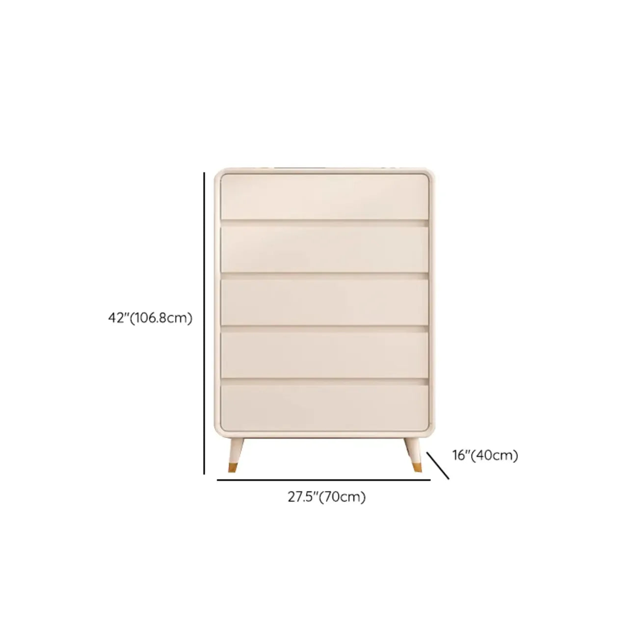 Minimalist Accent Chest for Indoor Use with Multi Drawers