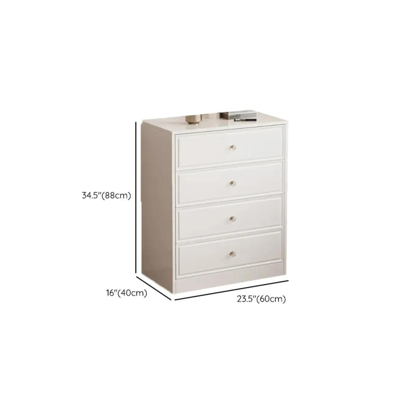 Modern Rectangular Wooden Storage Cabinet in Freestanding