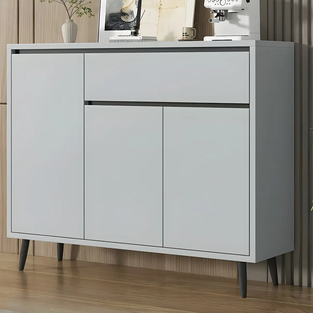 Modern Wooden Sideboard with Multi-Drawers and Cabinets