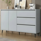 Modern Wooden Sideboard with Multi-Drawers and Cabinets