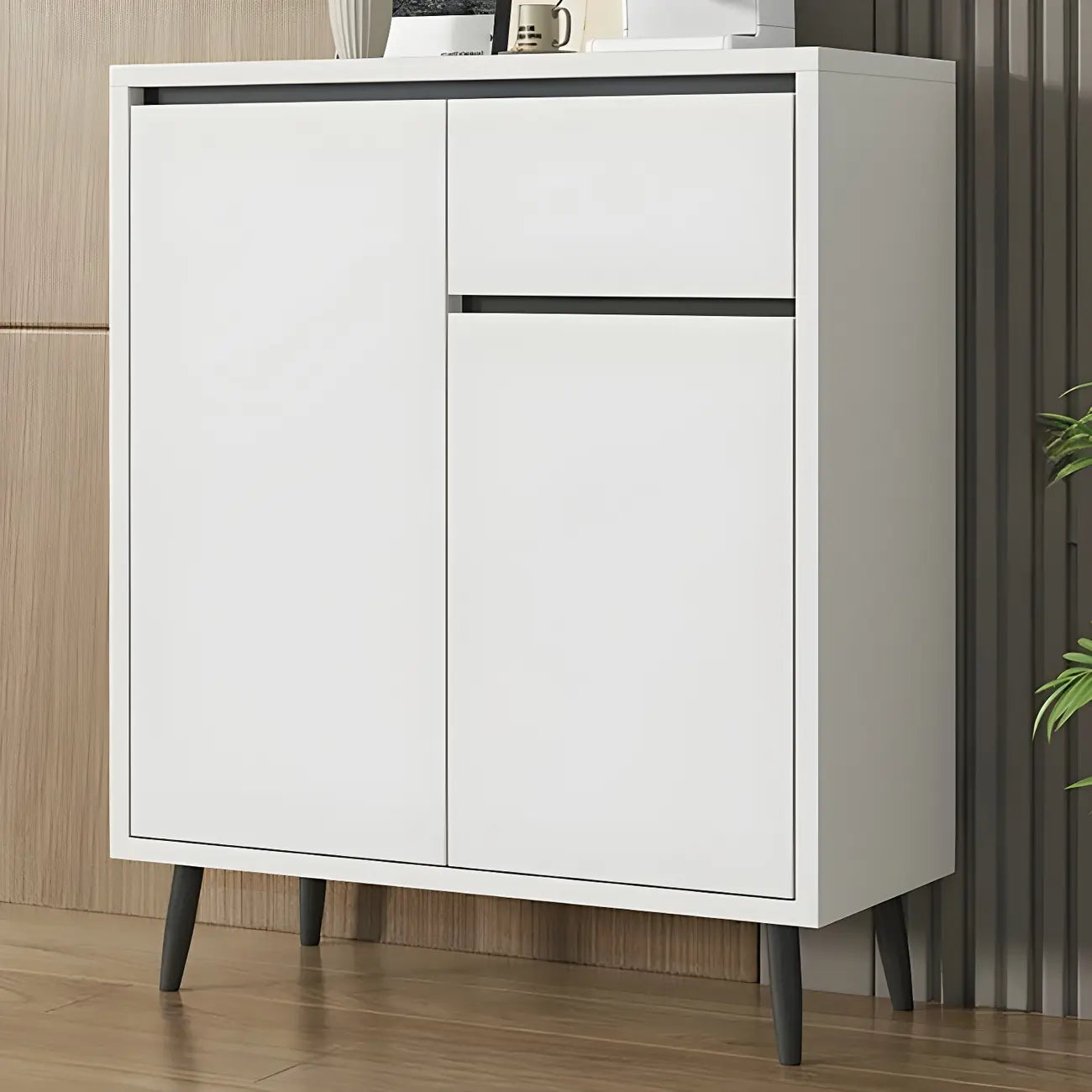 Modern Wooden Sideboard with Multi-Drawers and Cabinets