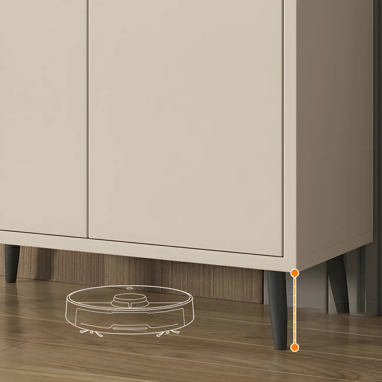 Modern Wooden Sideboard with Multi-Drawers and Cabinets