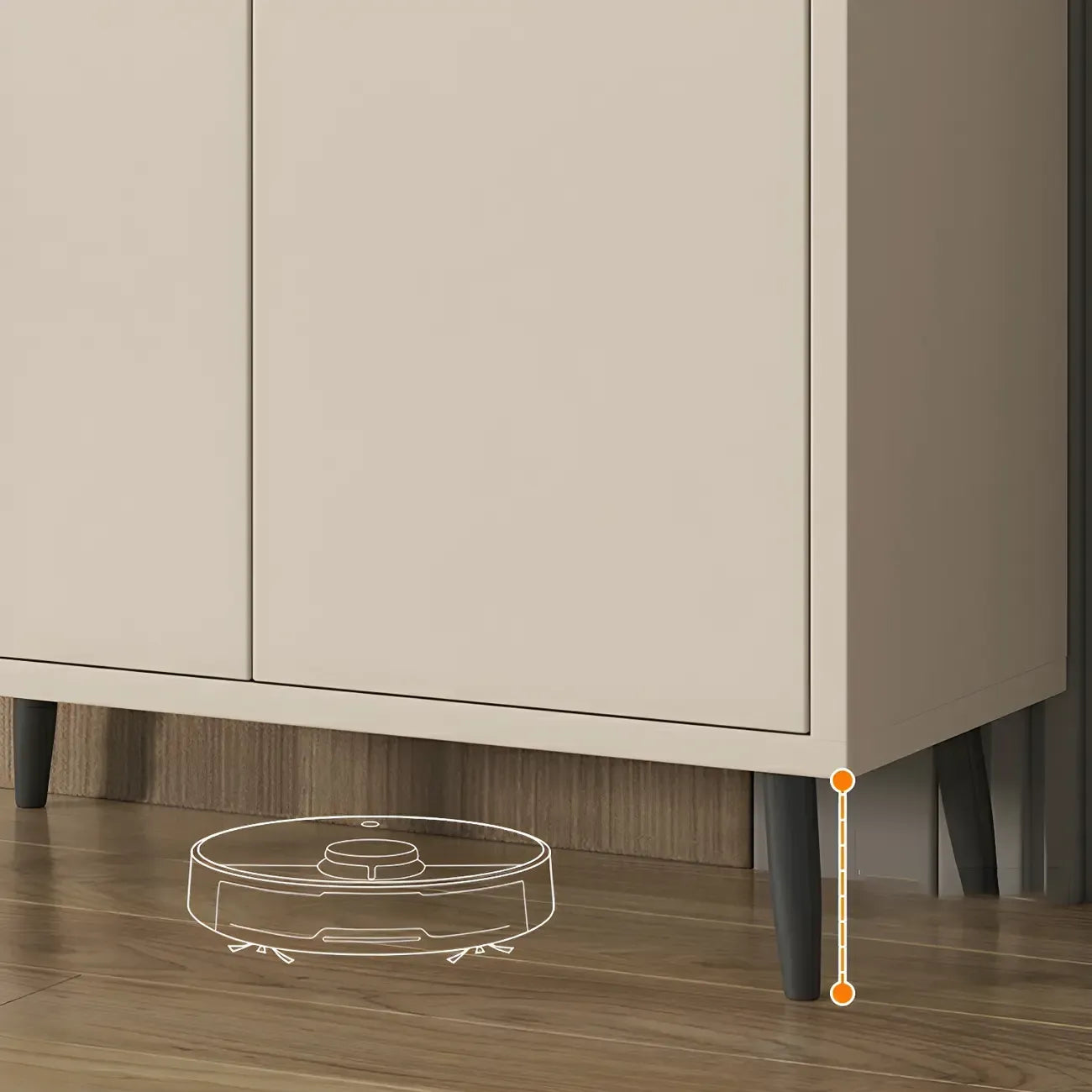 Modern Wooden Sideboard with Multi-Drawers and Cabinets