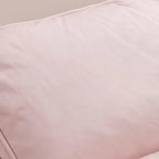 Modern Flannel Upholstered Armless Rocking Chair with Ottoman