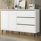 Modern Wooden Sideboard with Multi-Drawers and Cabinets
