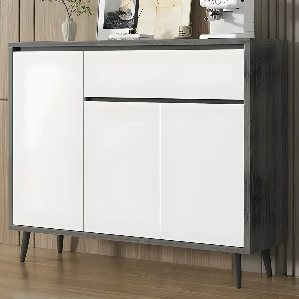 Modern Wooden Sideboard with Multi-Drawers and Cabinets