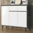 Modern Wooden Sideboard with Multi-Drawers and Cabinets