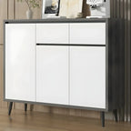 Modern Wooden Sideboard with Multi-Drawers and Cabinets