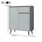 Modern Wooden Sideboard with Multi-Drawers and Cabinets