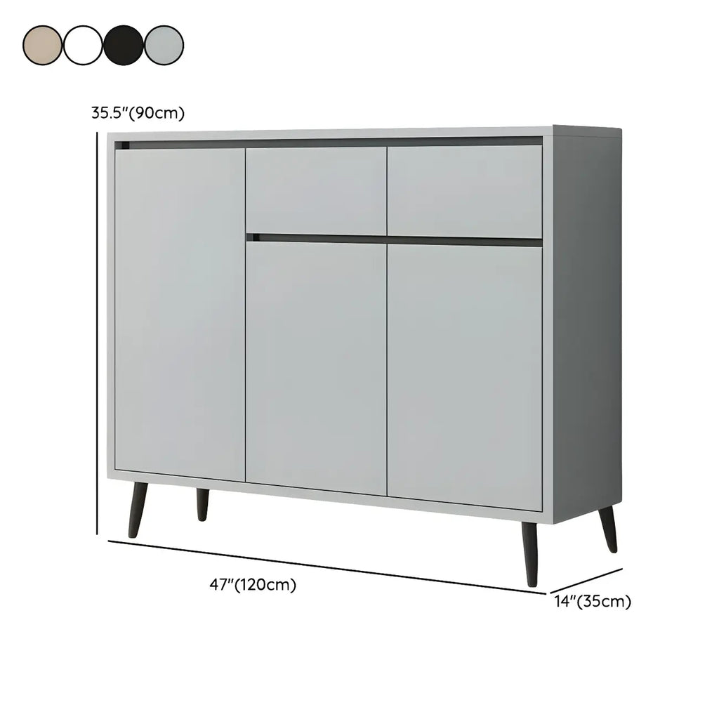 Modern Wooden Sideboard with Multi-Drawers and Cabinets