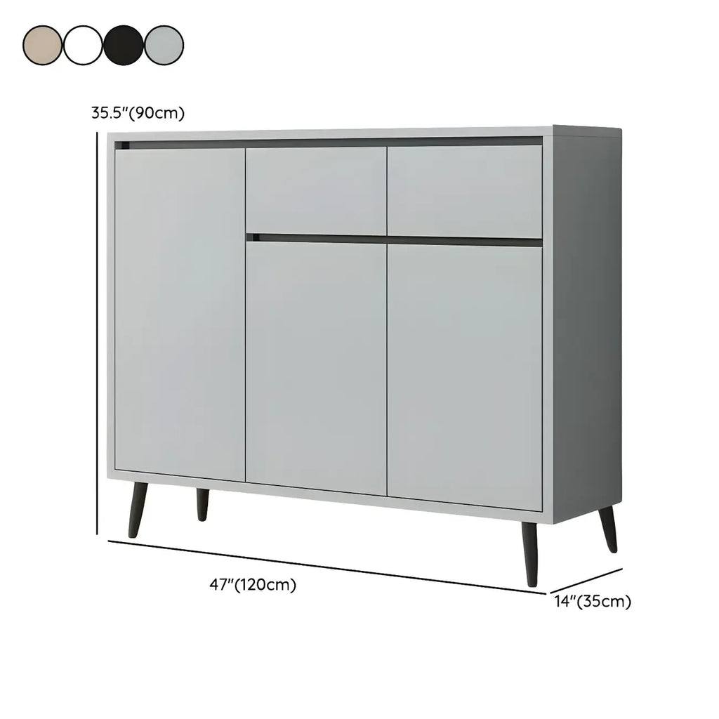 Modern Wooden Sideboard with Multi-Drawers and Cabinets