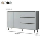 Modern Wooden Sideboard with Multi-Drawers and Cabinets