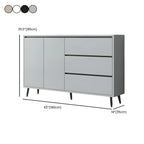 Modern Wooden Sideboard with Multi-Drawers and Cabinets