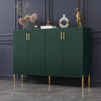 Glam Wooden Sideboard with Shelves and Cabinets