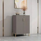 Glam Wooden Sideboard with Shelves and Cabinets