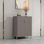 Glam Wooden Sideboard with Shelves and Cabinets