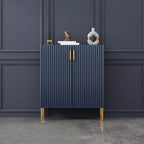 Glam Wooden Sideboard with Shelves and Cabinets