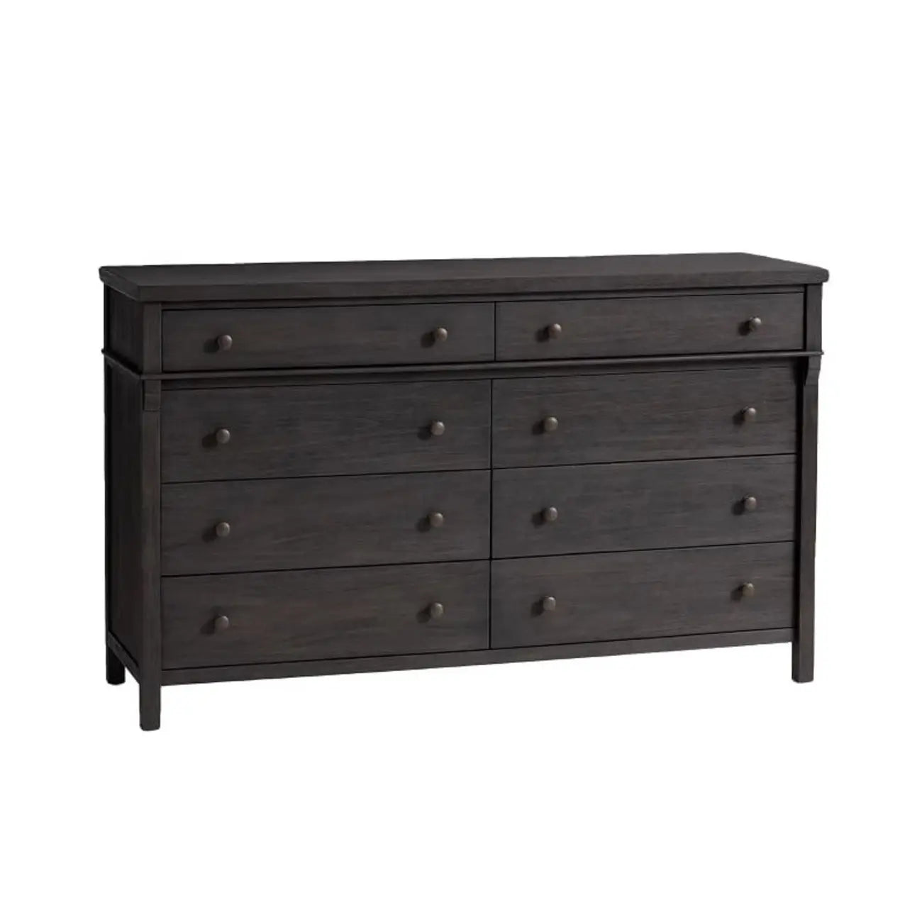 Rustic Oak Brown Living Room Accent Chests with 6/8 Drawers