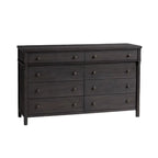 Rustic Oak Brown Living Room Accent Chests with 6/8 Drawers