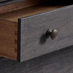 Rustic Oak Brown Living Room Accent Chests with 6/8 Drawers