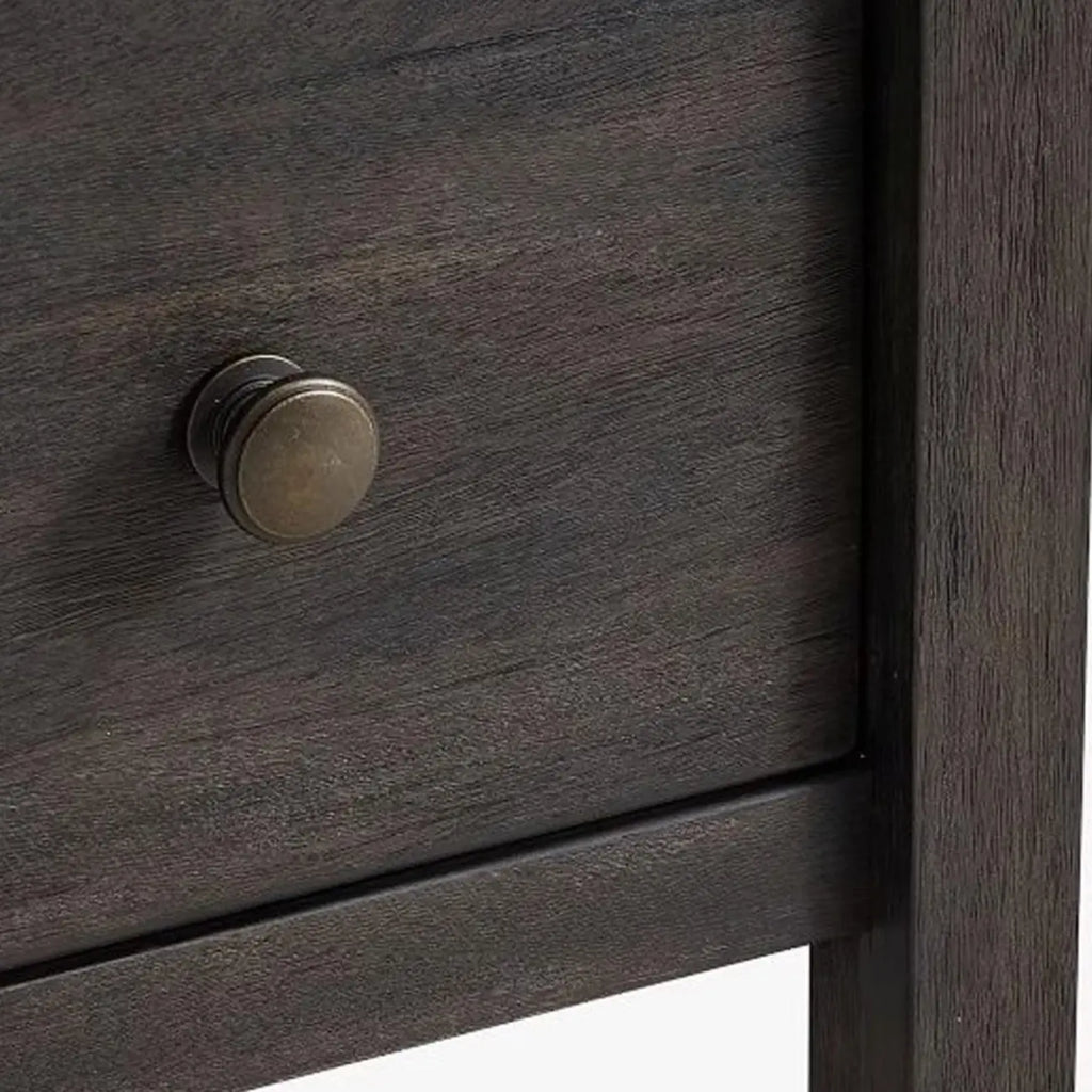 Rustic Oak Brown Living Room Accent Chests with 6/8 Drawers