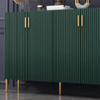 Glam Wooden Sideboard with Shelves and Cabinets