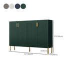 Glam Wooden Sideboard with Shelves and Cabinets