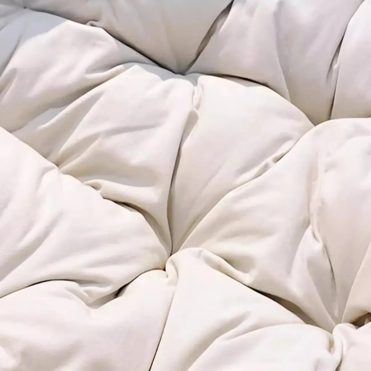 Upholstered Armless Rocking Chair with Cushion for Living room