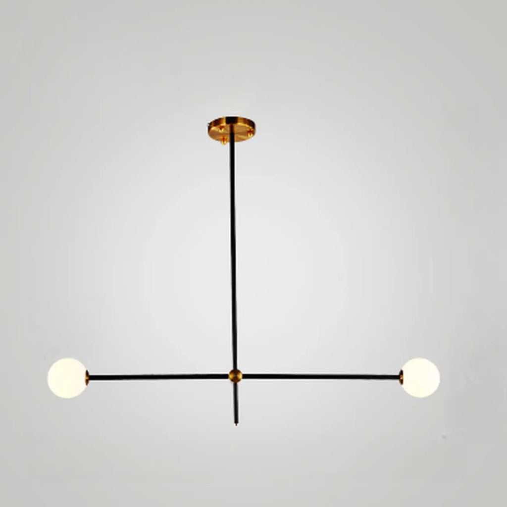 6-Light Black Industrial Sputnik Chandelier
