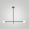 6-Light Black Industrial Sputnik Chandelier