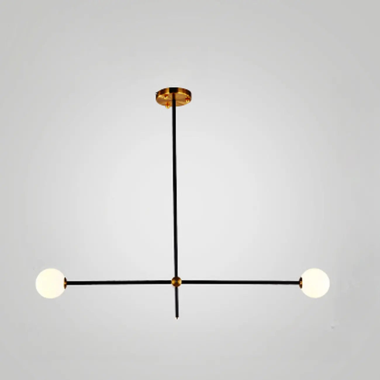 6-Light Black Industrial Sputnik Chandelier