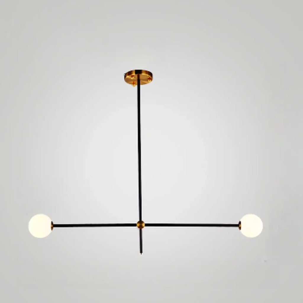 6-Light Black Industrial Sputnik Chandelier