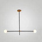 6-Light Black Industrial Sputnik Chandelier