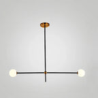 6-Light Black Industrial Sputnik Chandelier