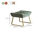 Modern Velvet Ergonomic Upholstered Rocking Chair for Nursery