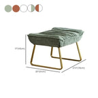 Modern Velvet Ergonomic Upholstered Rocking Chair for Nursery