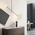 6-Light Black Industrial Sputnik Chandelier