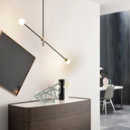 6-Light Black Industrial Sputnik Chandelier