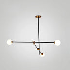 6-Light Black Industrial Sputnik Chandelier
