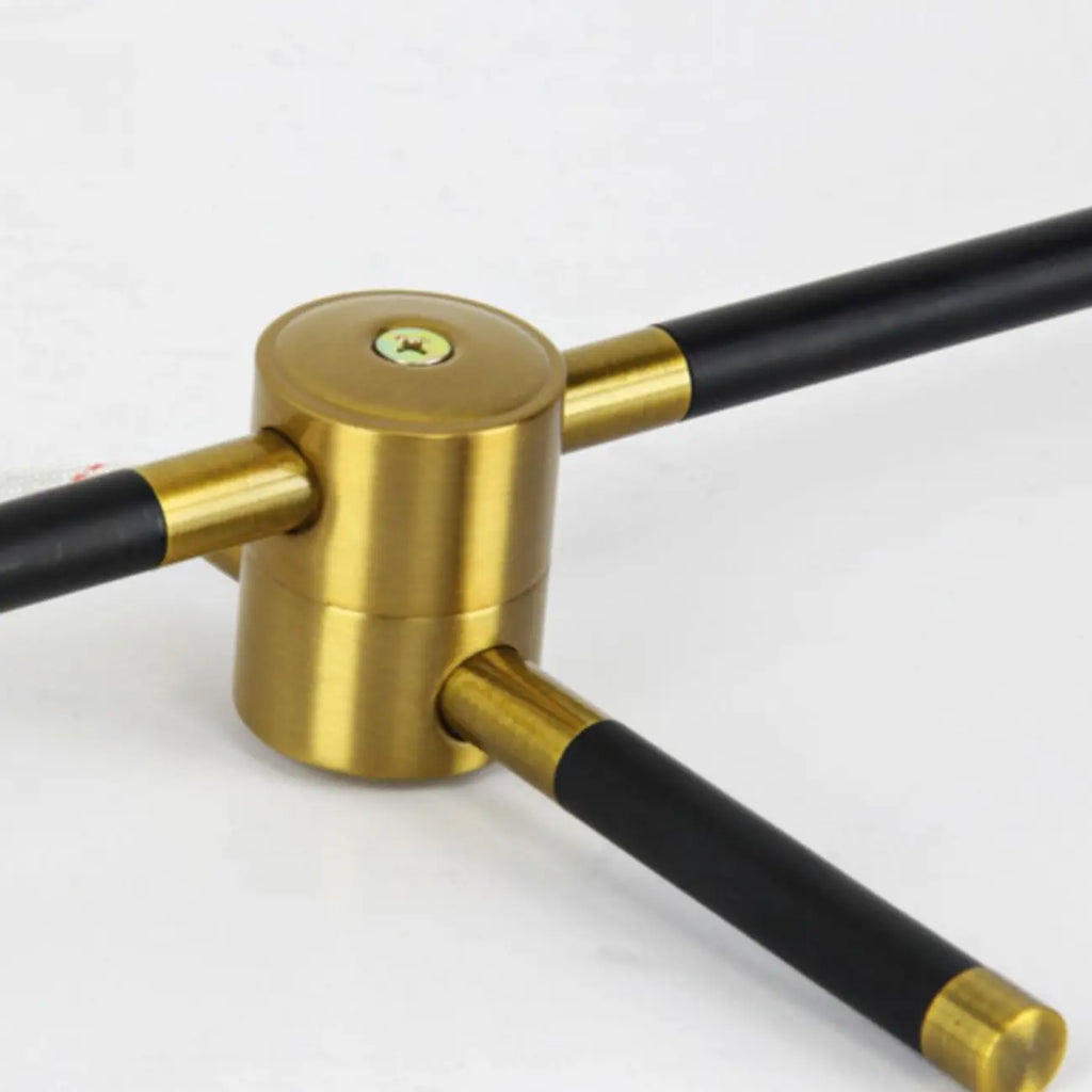 6-Light Black Industrial Sputnik Chandelier