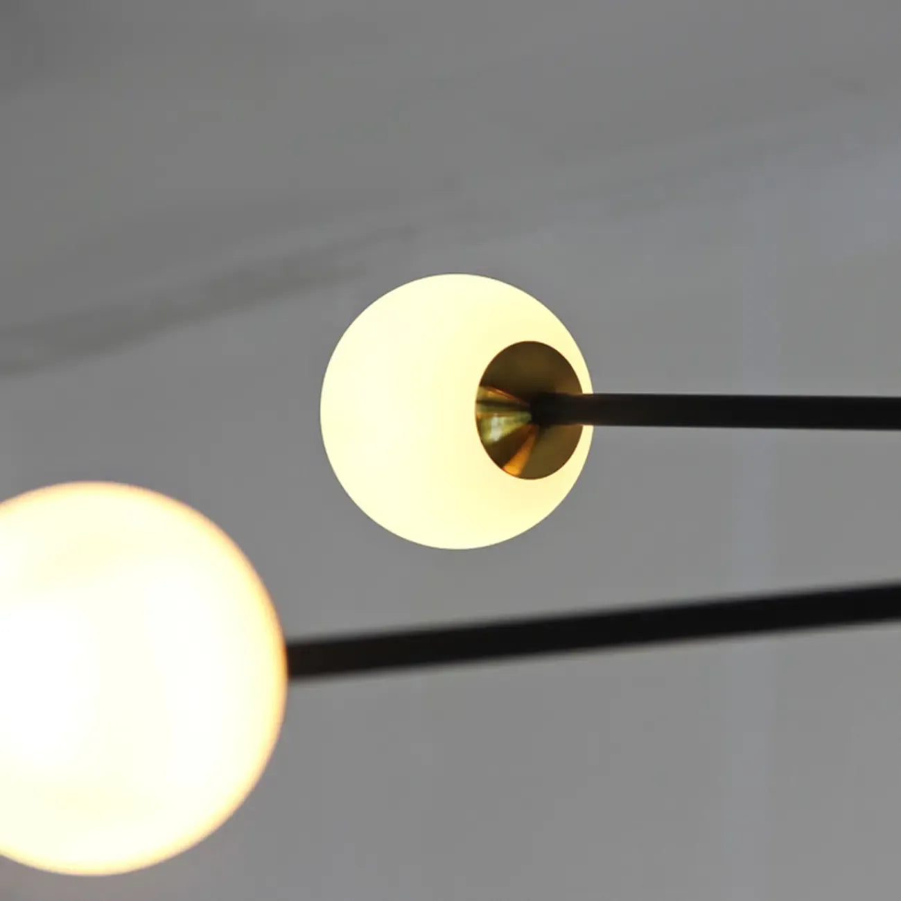 6-Light Black Industrial Sputnik Chandelier